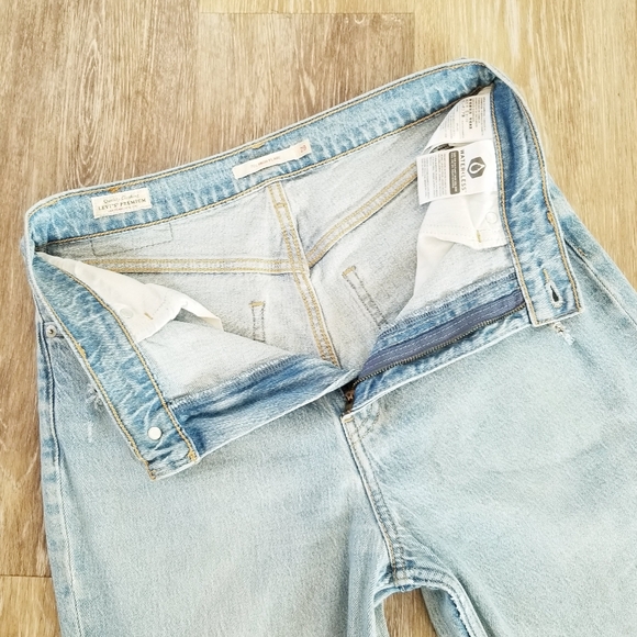 Levi's 70's High Flare High Waist Wide Leg Flare Denim Vintage Inspired Jeans 29 - Picture 15 of 16